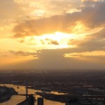 E - Sonnenuntergang vom Skydeck